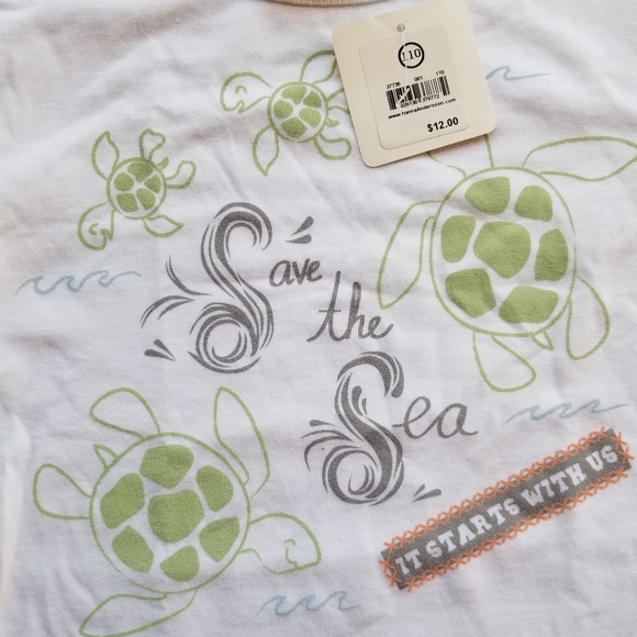 2010 nwt Hanna Andersson "special release" save the seas size 5 tee - Picture 3 of 9